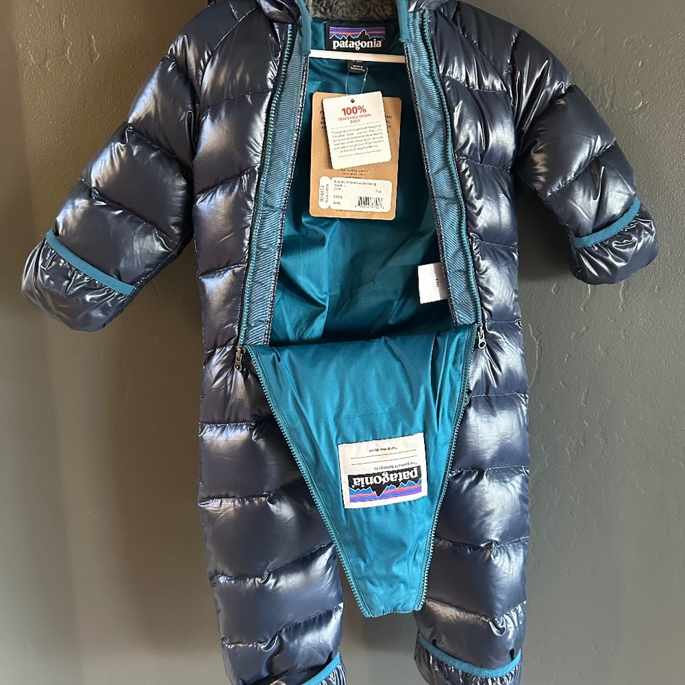 NWT- PATAGONIA Baby Hi-Loft Down Sweater Bunting Snow suit